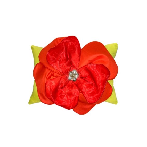 Almohadón decorativo flor roja marymar 4