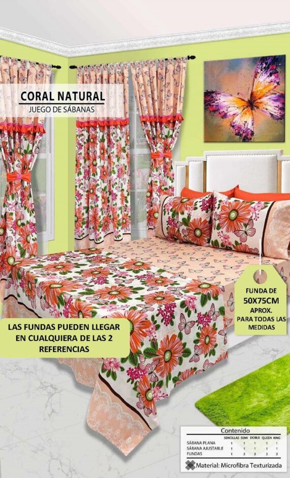 juego sabana coral doble marymar 66