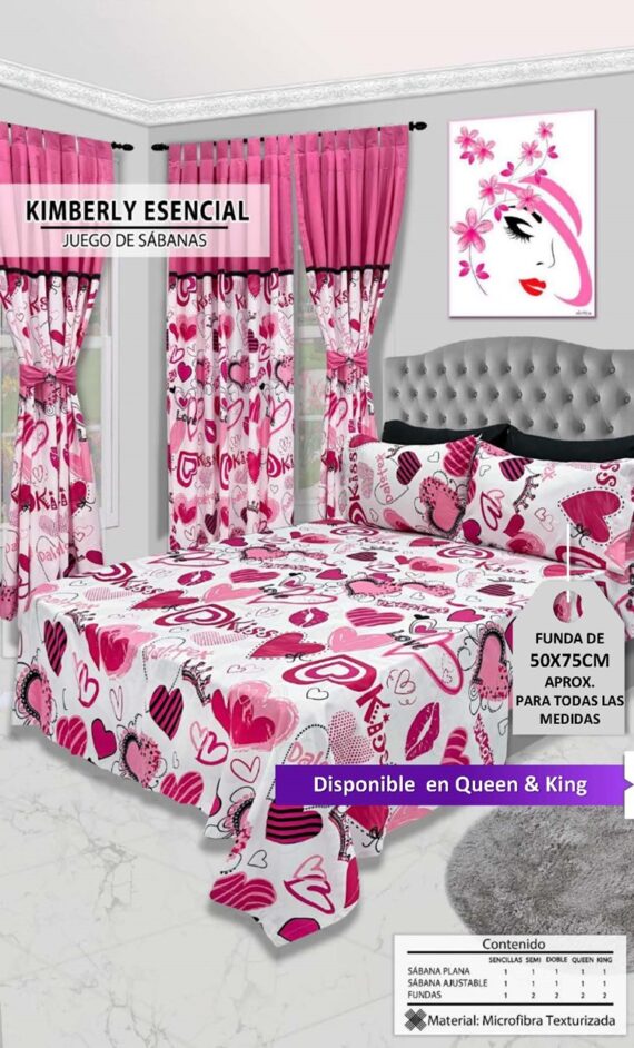 juego sabana doble sencilla king marymar 158