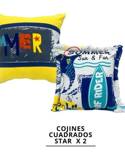 Funda Cojín Cuadrado X2 STAR