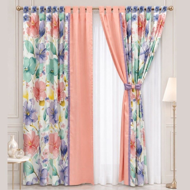 Juego de Cortinas GRACE CORAL